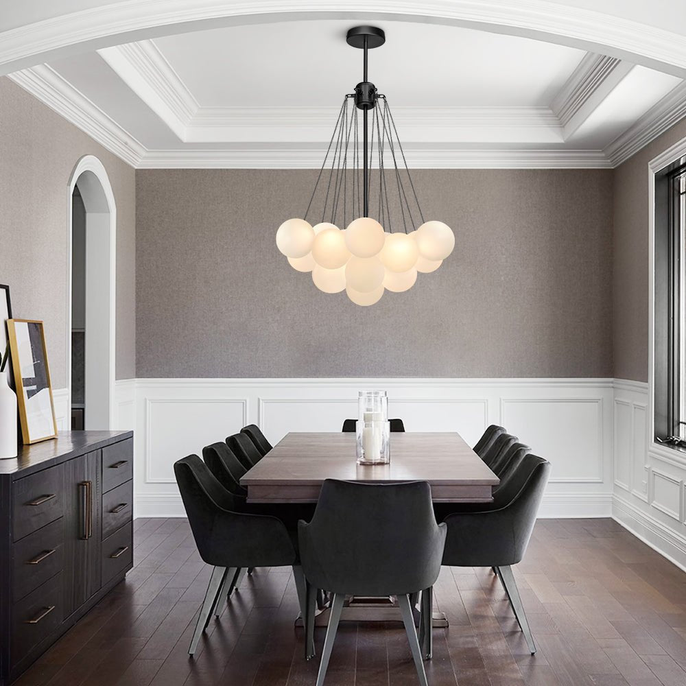 Contemporary Glass Bubble Chandelier Light