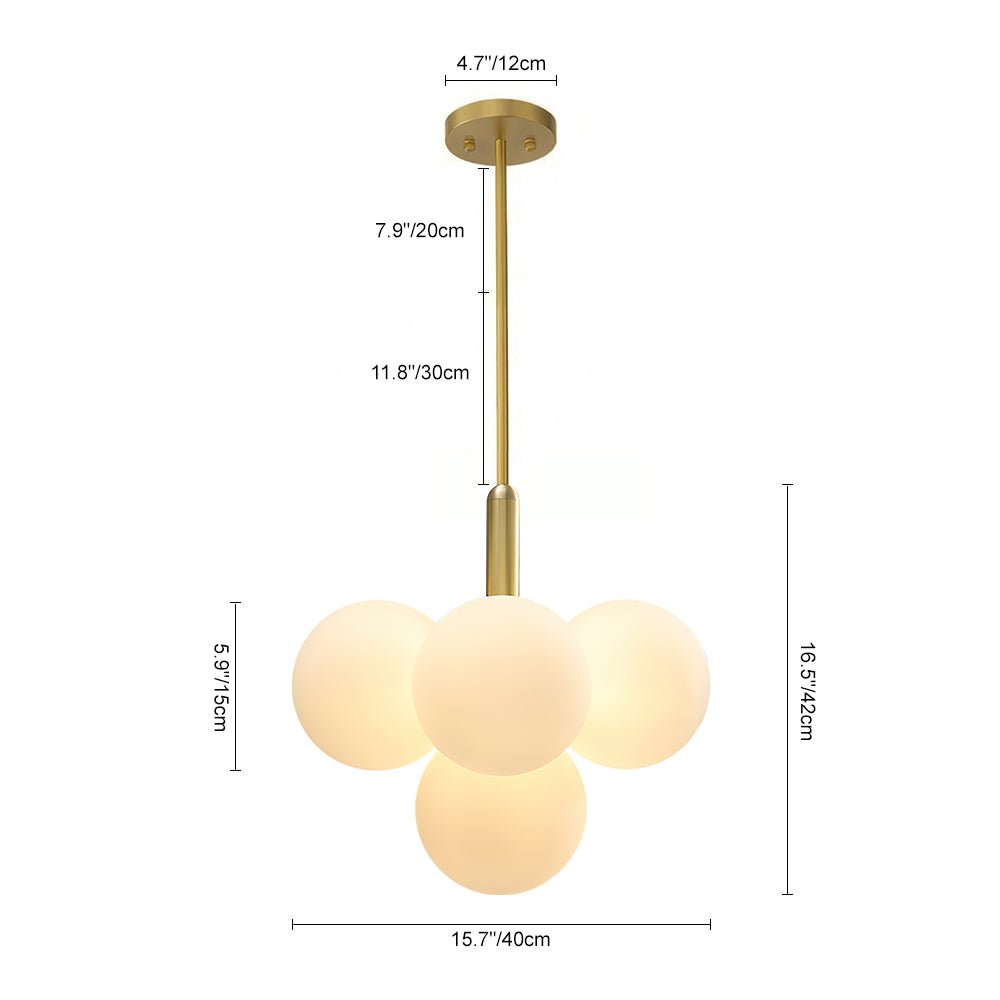 Glass Bubble Tiered Chandelier | 2 Sizes
