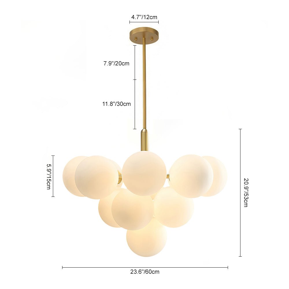 Glass Bubble Tiered Chandelier | 2 Sizes