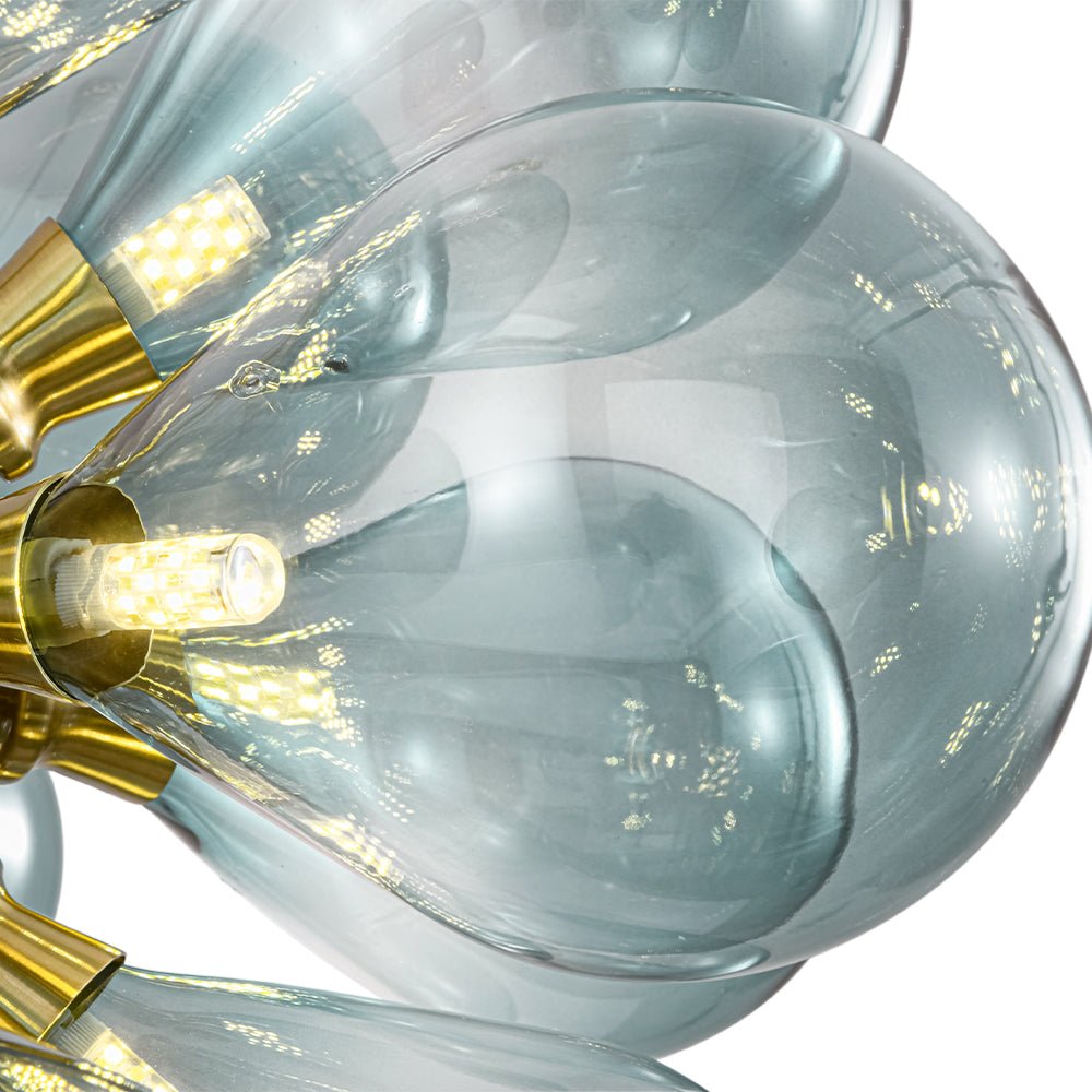 18-Light Blue Bubble Sputnik Chandelier | 2 Colours