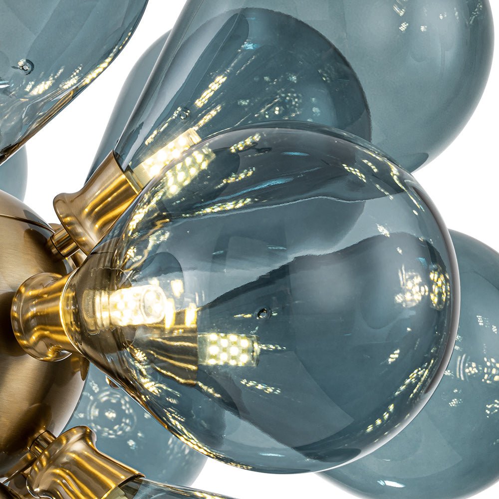 18-Light Blue Bubble Sputnik Chandelier | 2 Colours