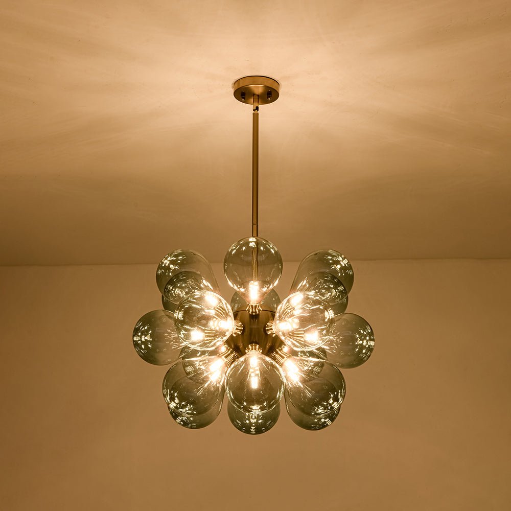18-Light Blue Bubble Sputnik Chandelier | 2 Colours