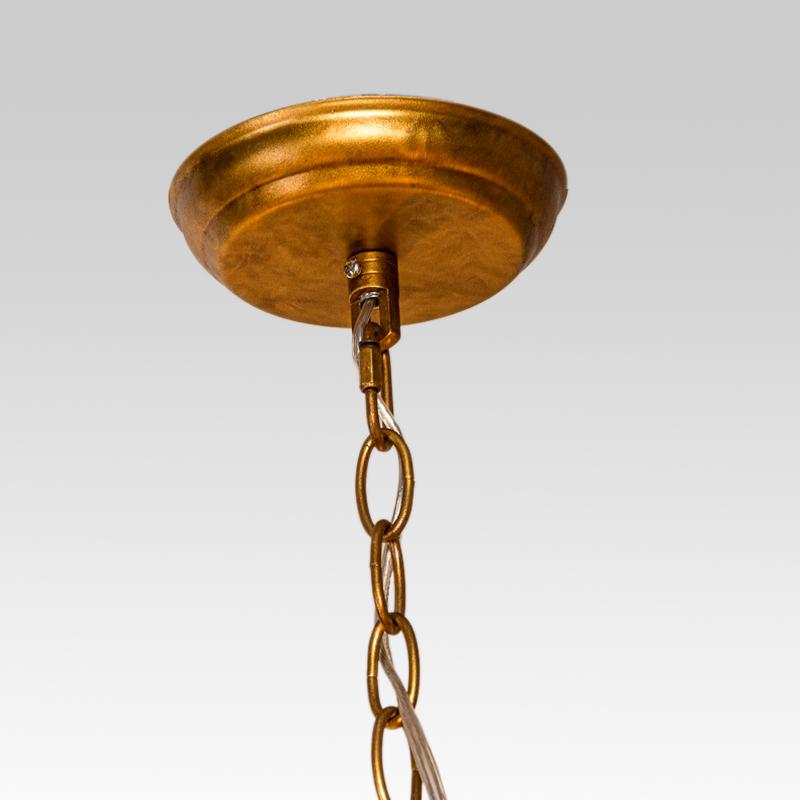 6-Light Antique Gold French Chandelier
