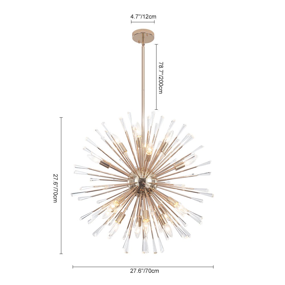 16/20-Light Firework Dandelion Crystal Chandelier
