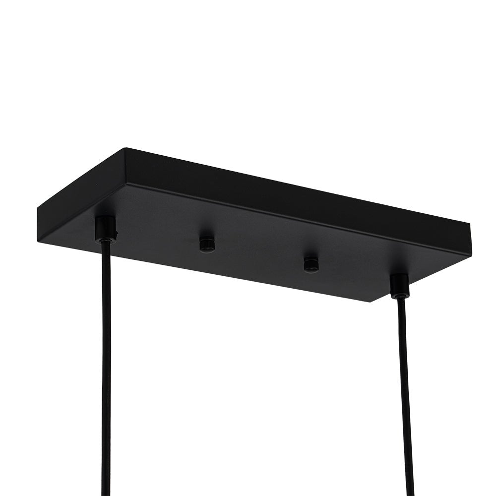 5-Light Farmhouse Rectangular Wood Chandelier