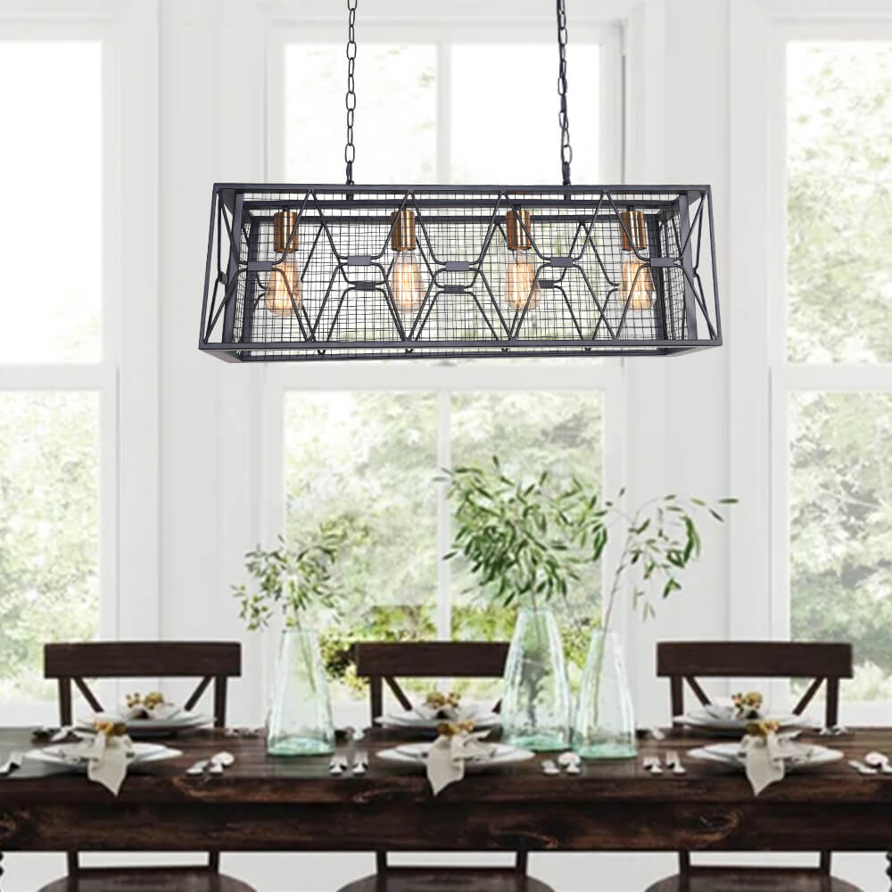 Kitchen Island Rectangular Chandelier | 2 Sizes