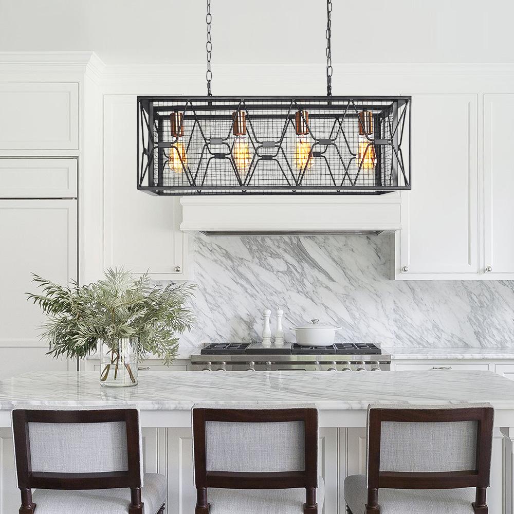 Kitchen Island Rectangular Chandelier | 2 Sizes