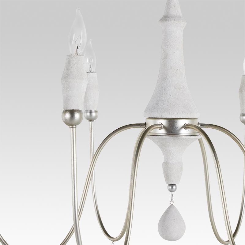8-Light Candle Style Chandelier | 2 Colours