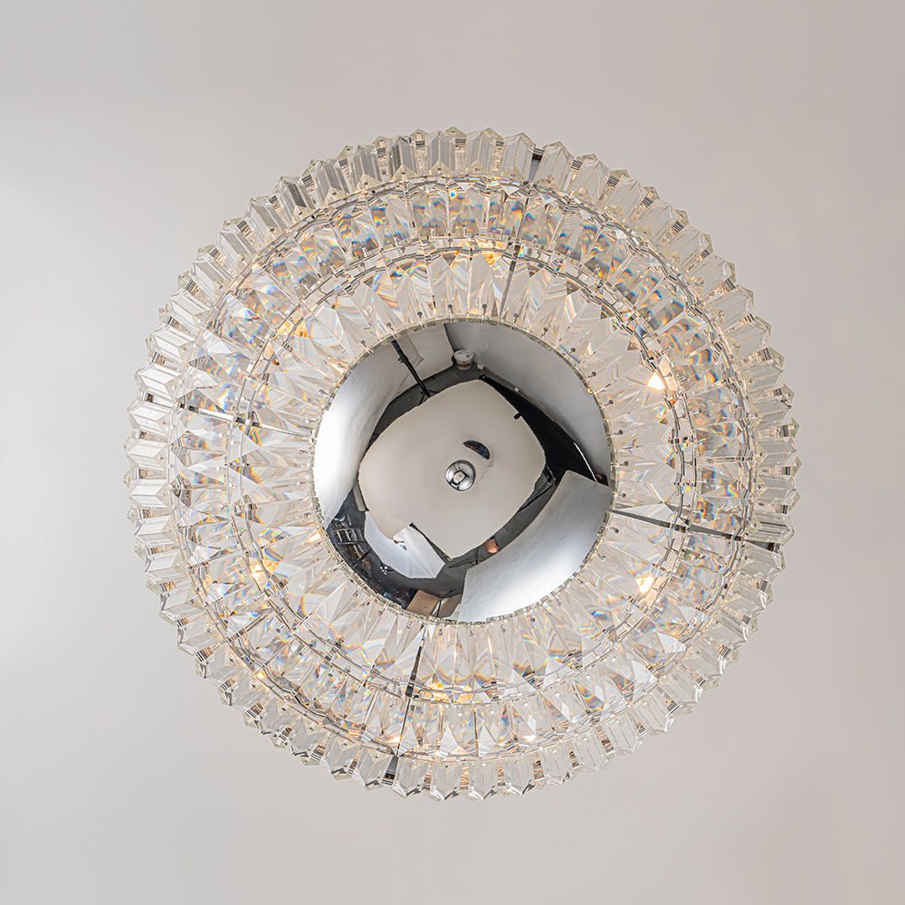 6-Light Crystal Globe Chandelier - Chrome