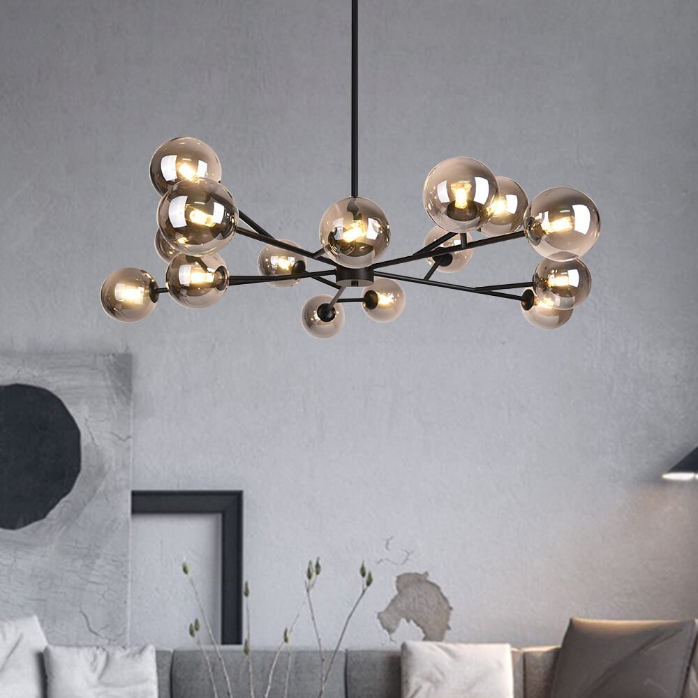 15-Light Branching Bubble Chandelier | 2 Colours