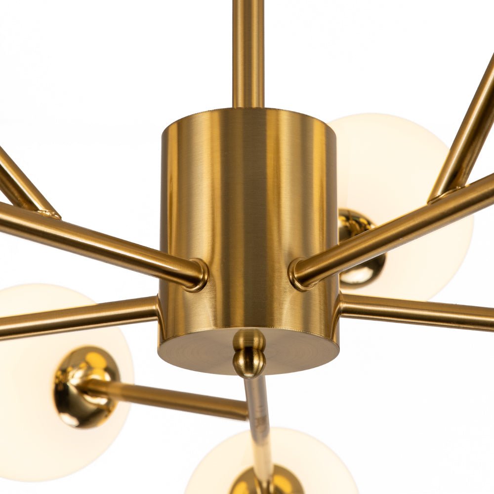 15-Light Globe Linear Chandelier | 2 Colours