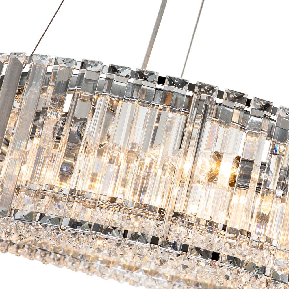 6-Light Round Crystal Chandelier | 3 Colours
