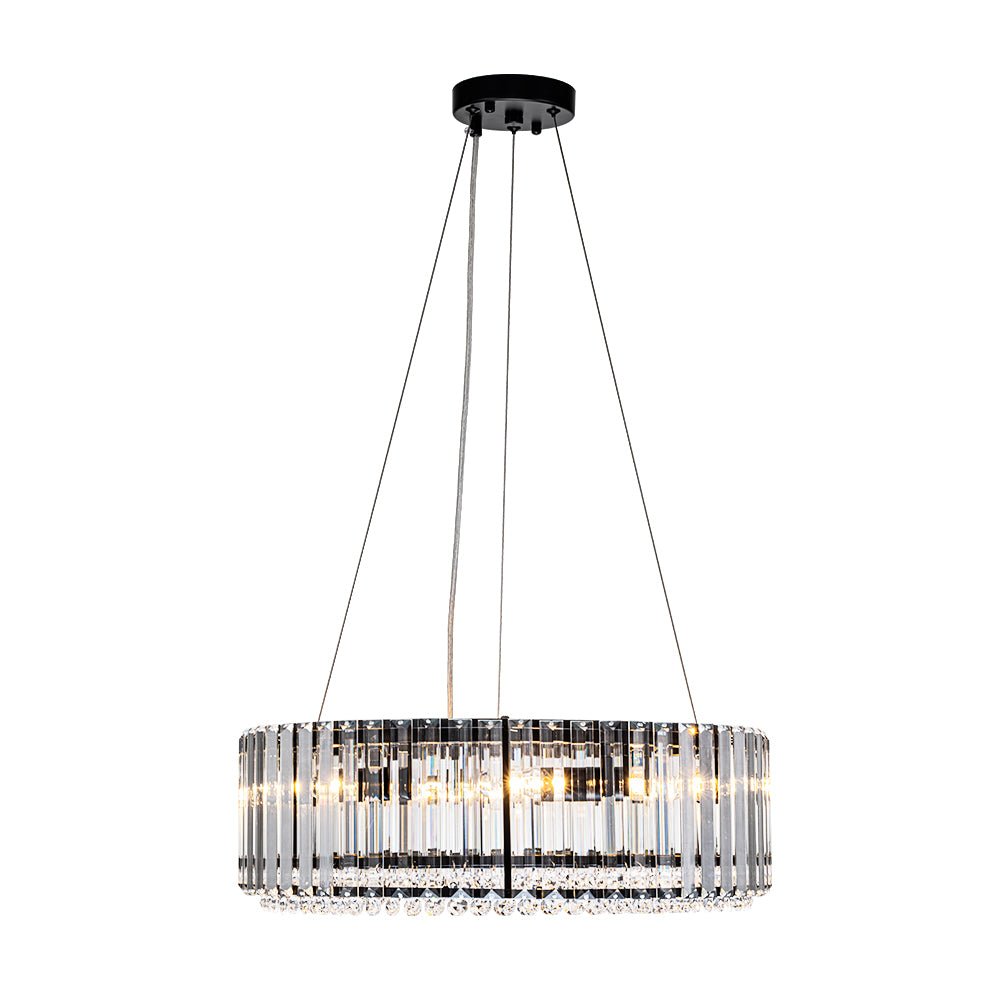 6-Light Round Crystal Chandelier | 3 Colours
