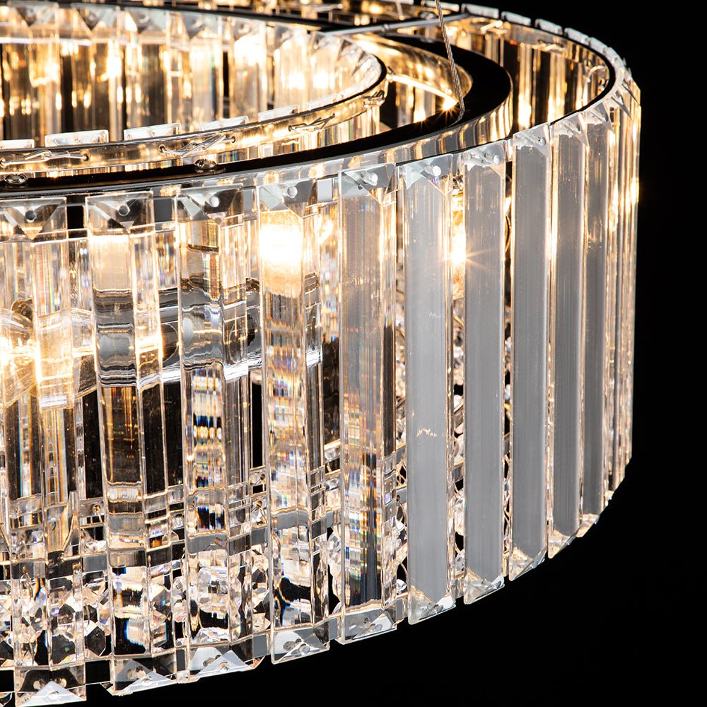6-Light Round Crystal Chandelier | 3 Colours