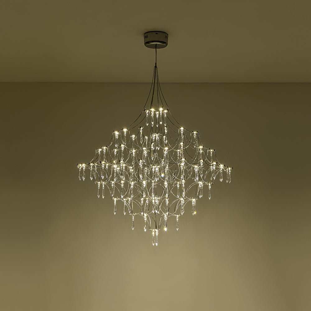 LED Crystal Firefly Branch Star Chandelier
