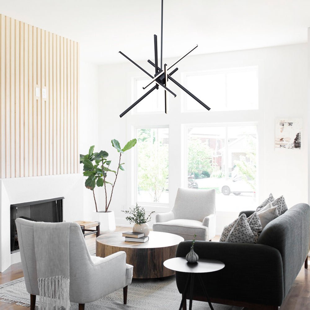 6-Light LED Sputnik Chandelier | 2 Colours
