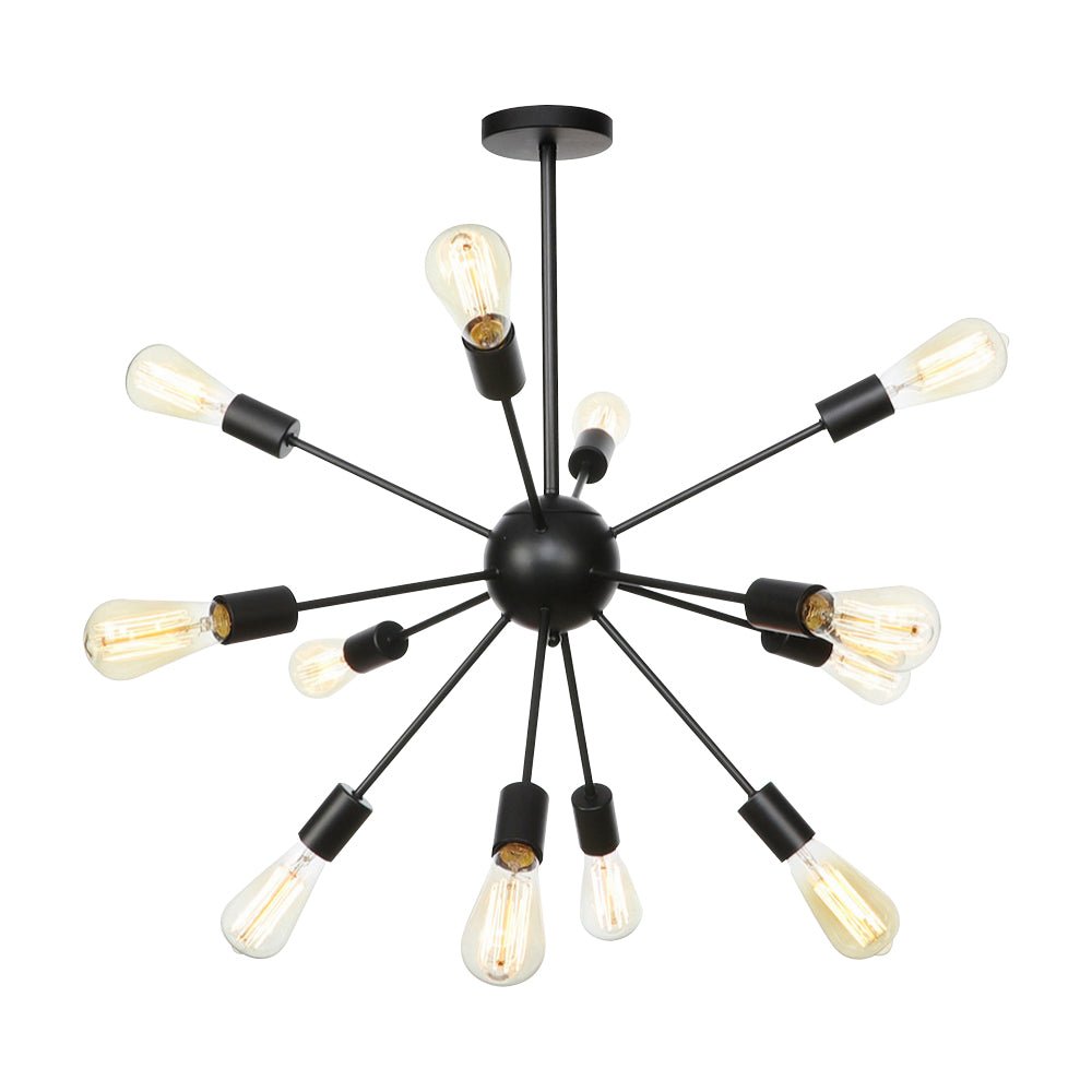 Black Sputnik Chandelier | 12 or 20 Lights