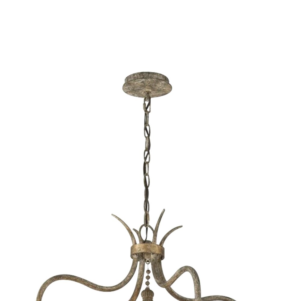 4-Light Rustic Lantern Chandelier
