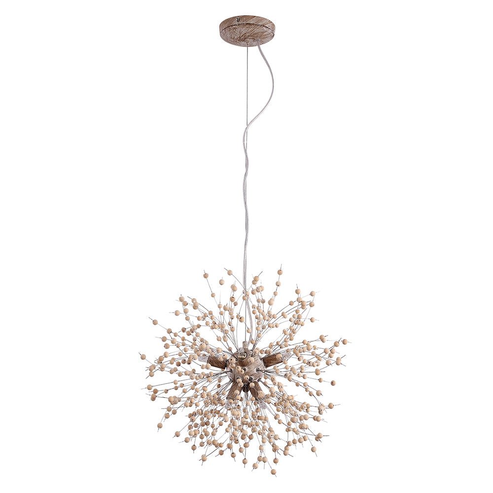 Boho Wooden Beaded Dandelion Chandelier | 2 Sizes