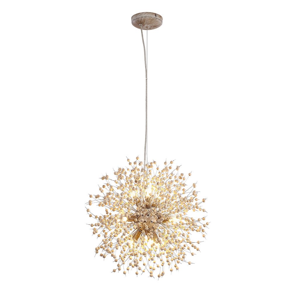 Boho Wooden Beaded Dandelion Chandelier | 2 Sizes