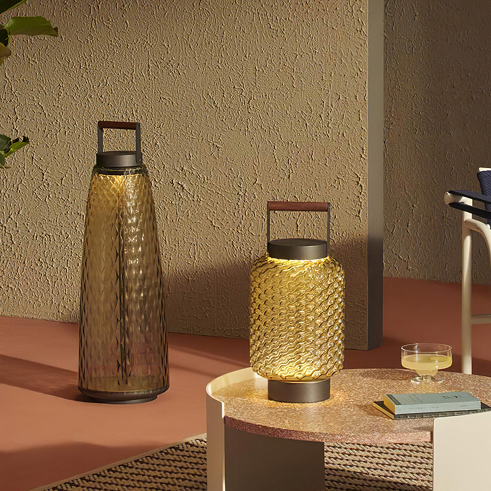 Hailie lantern floor lamp detail