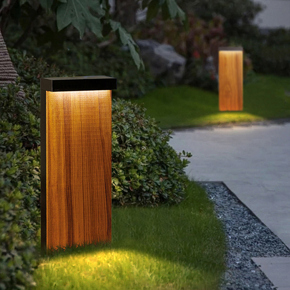 Orr Rectangular Path Light Wood