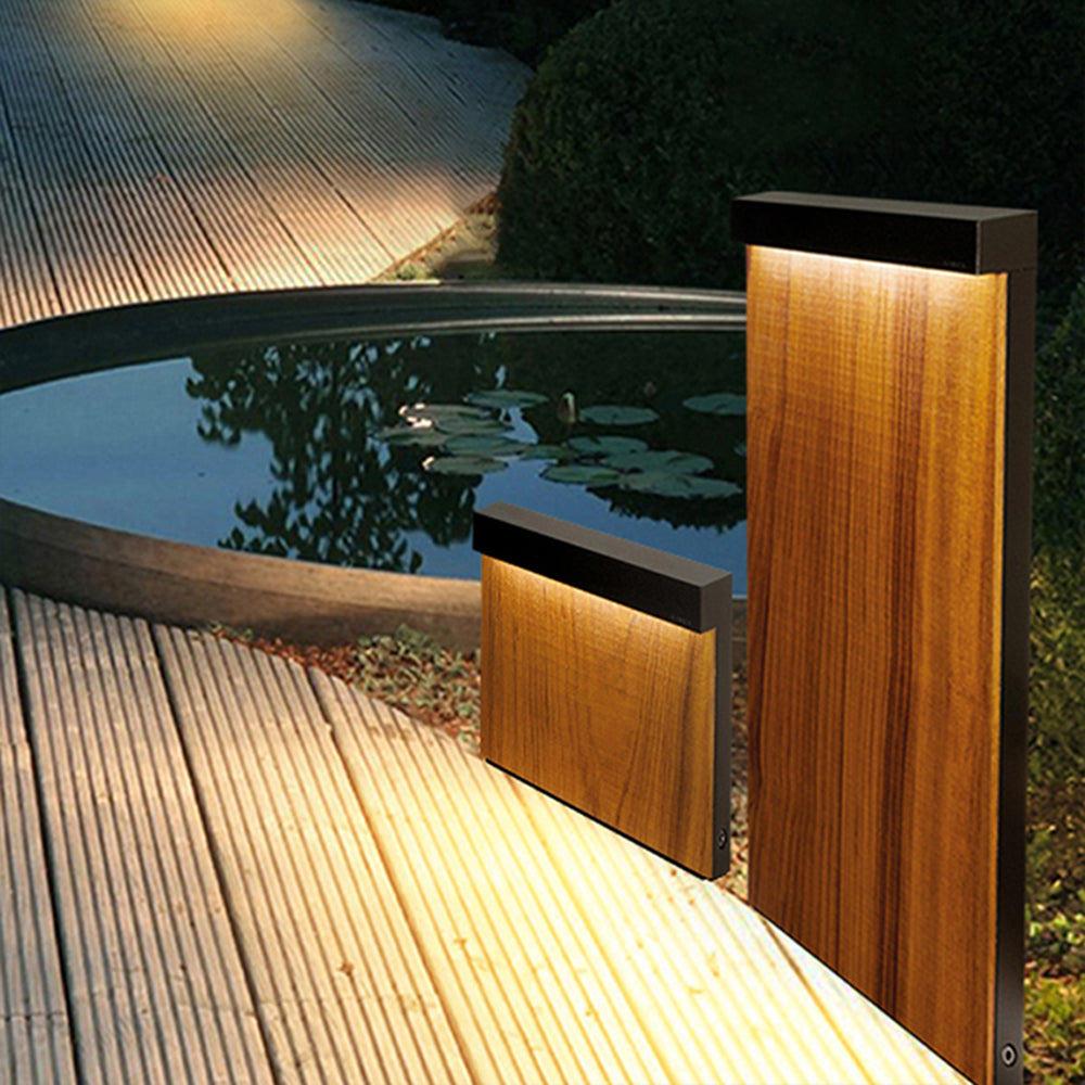 Orr Rectangular Path Light Wood