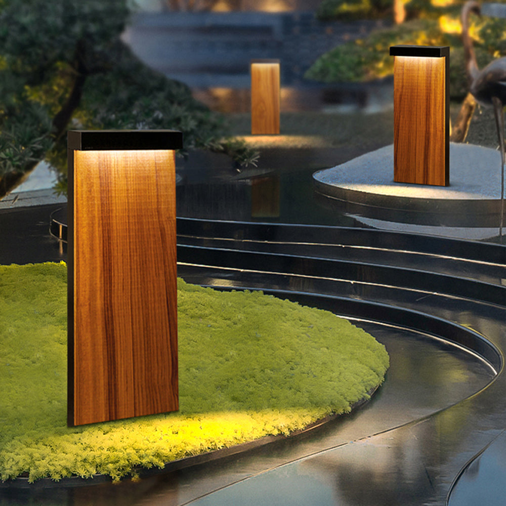 Orr Rectangular Path Light Wood