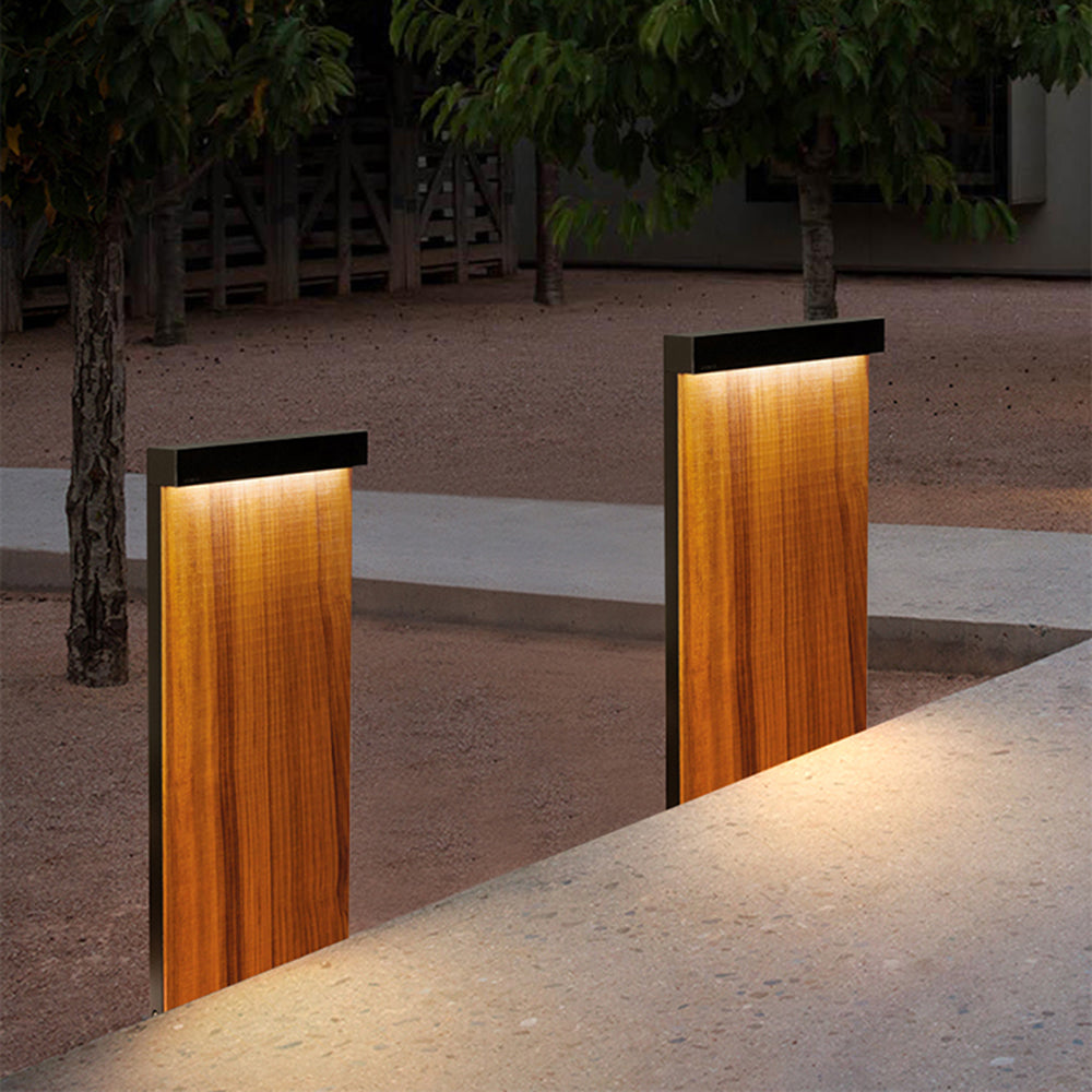 Orr Rectangular Path Light Wood
