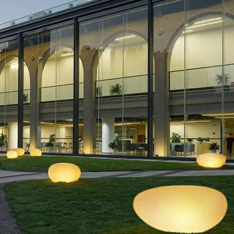Pena White Stone Shaped Outdoor Light
