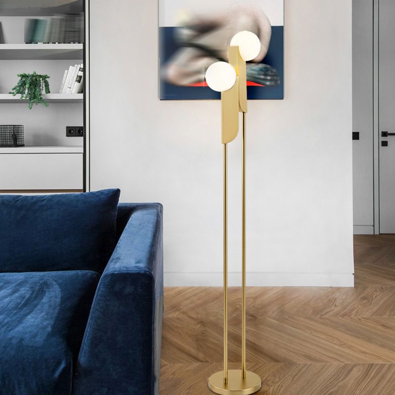 Salgado Gold 2-Head Floor Lamp