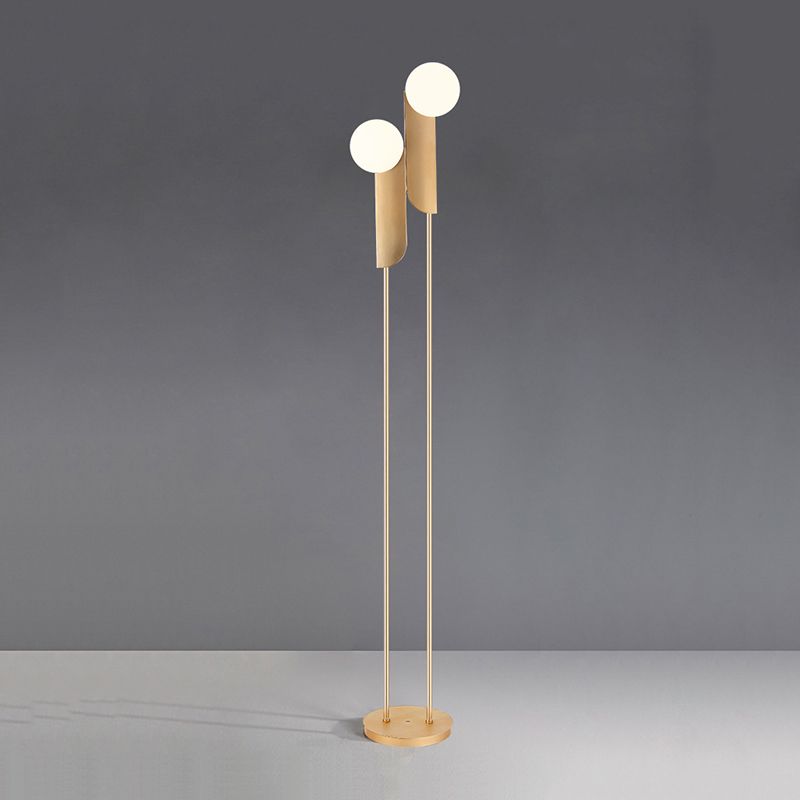 Salgado Gold 2-Head Floor Lamp