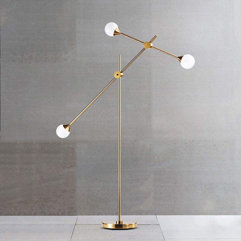 Valentina Orb Swing Arm Floor Lamp