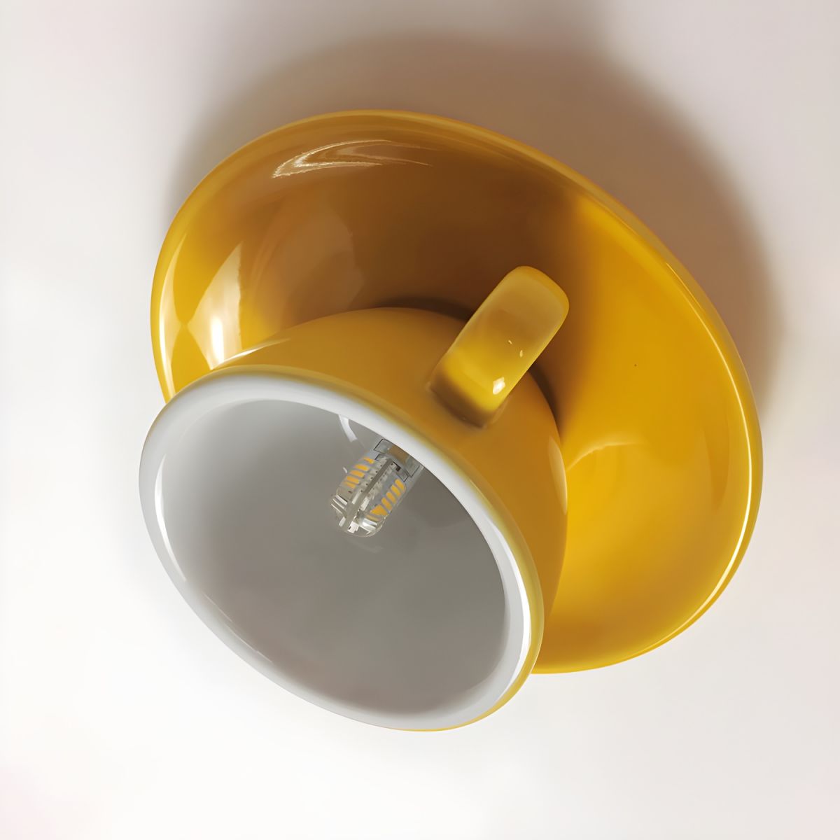 Valentina Modern Coffee Cups Ceramic Flush Ceiling Lighting