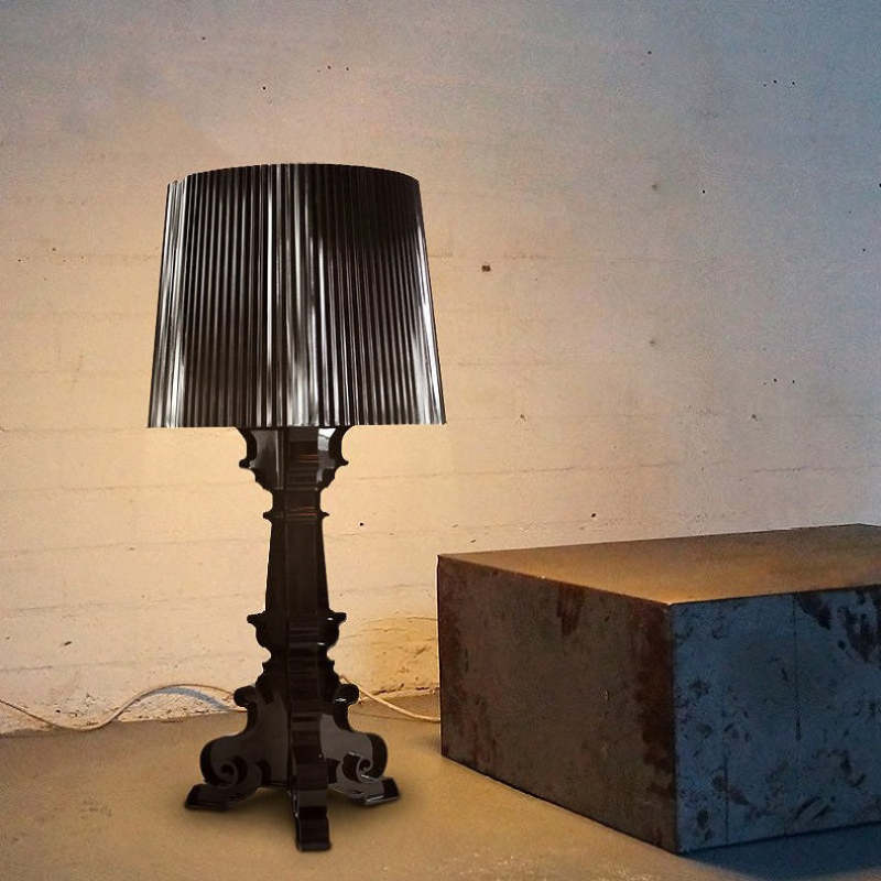 Kirsten Table Lamp Acrylic Transparent Black
