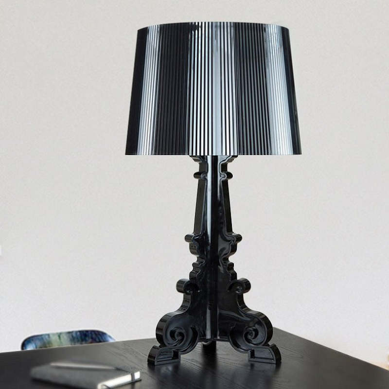 Kirsten Table Lamp Acrylic Transparent Black