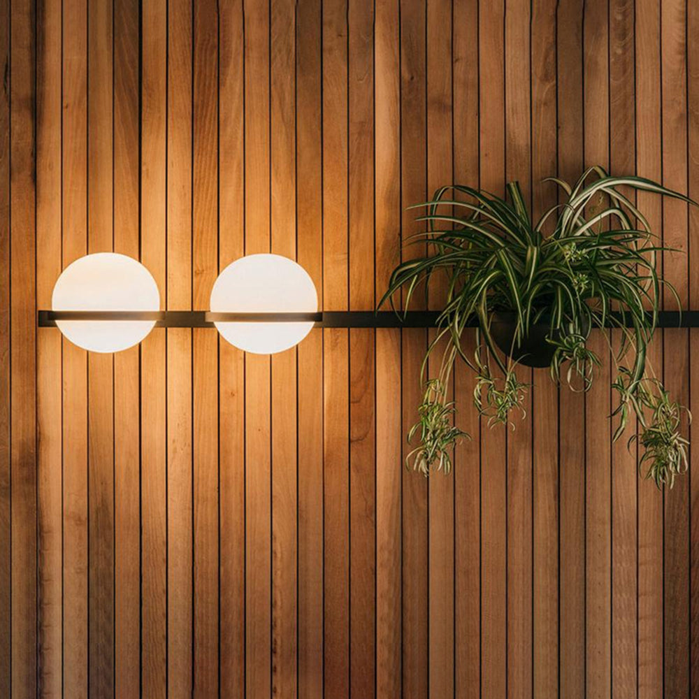 Valentina Globe Solar Plant Pot Wall Lamp