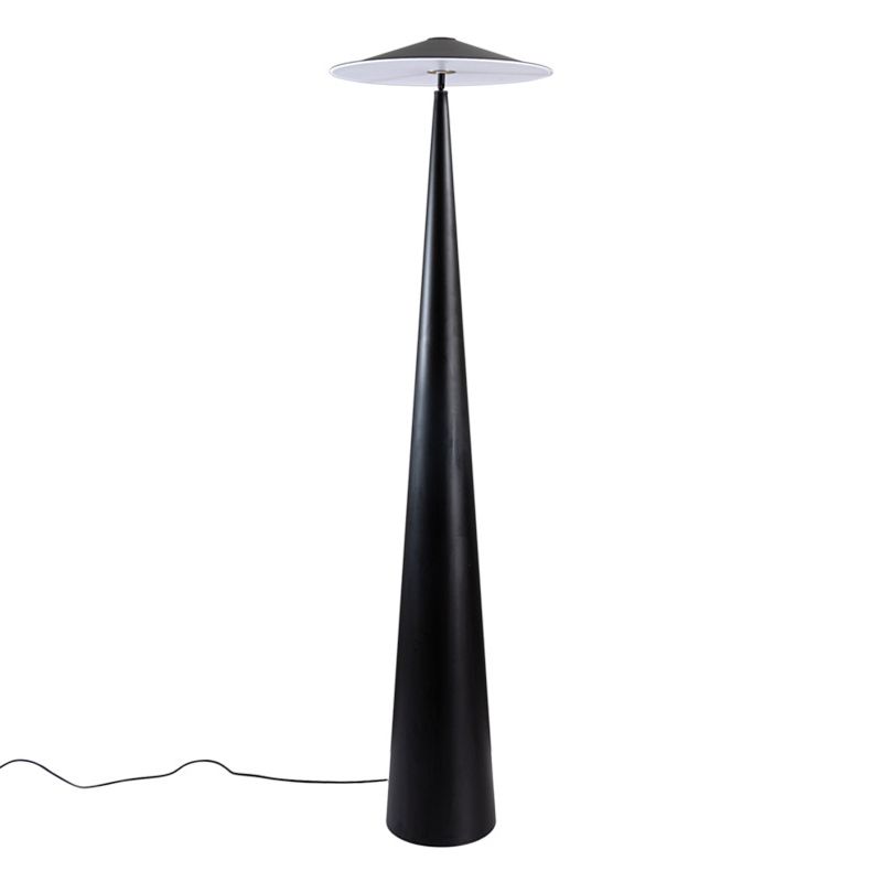 Salgado Black Saucer Floor Lamp