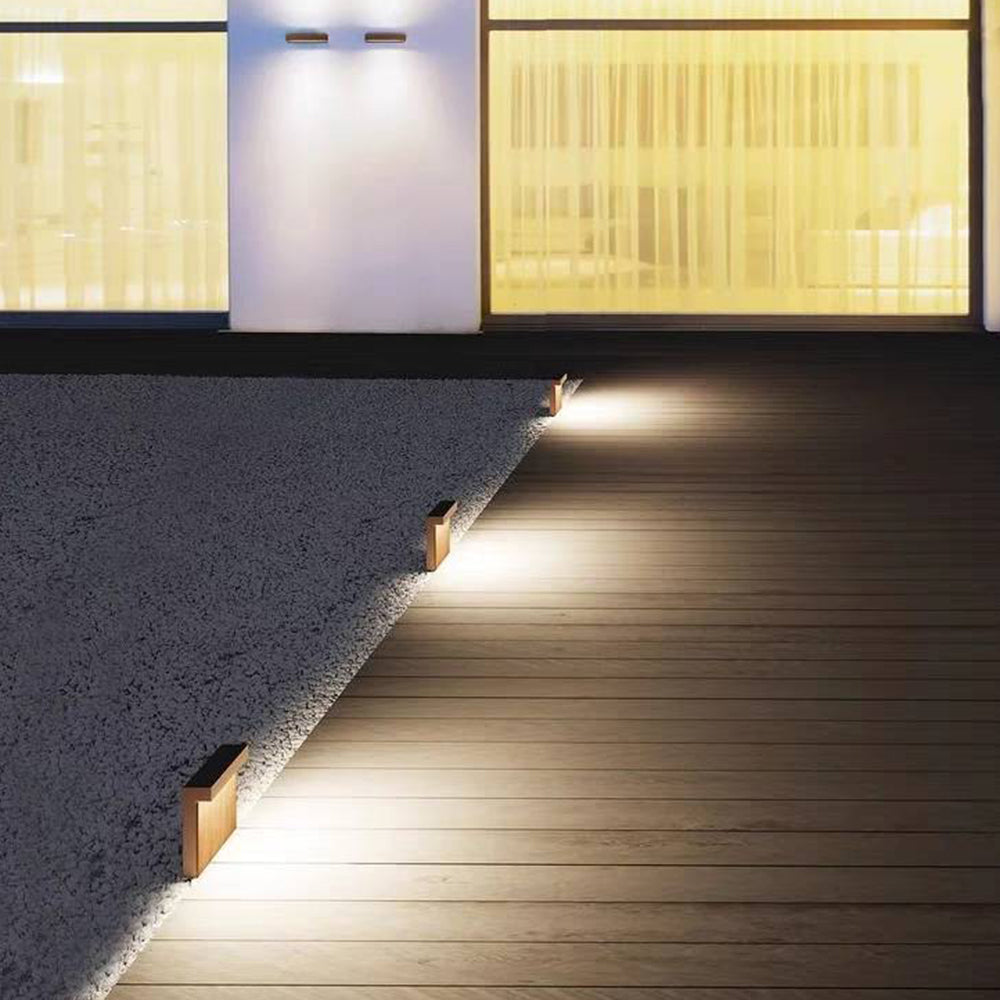 Orr Rectangular Path Light Wood