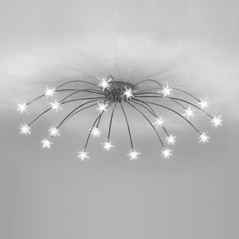 Arisha Starry Ceiling Light - 21-Light Black