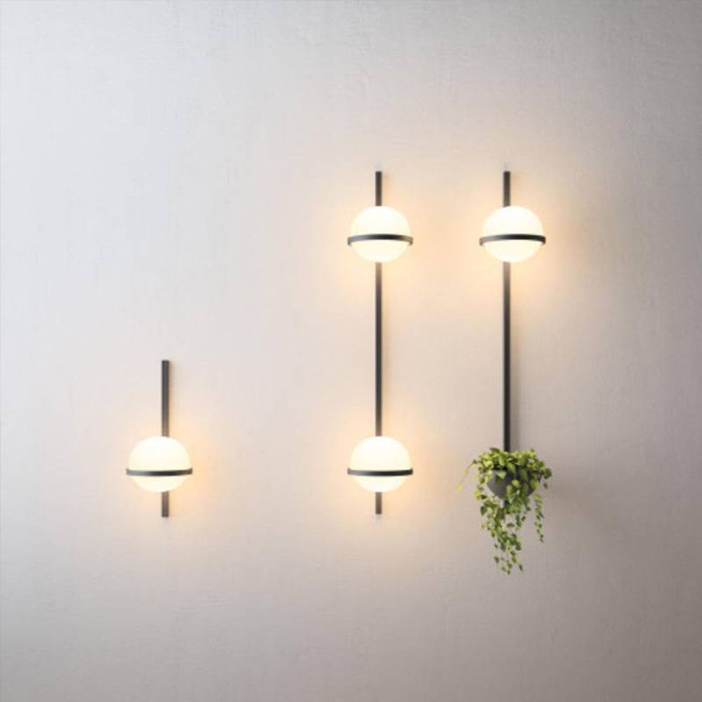 Valentina Globe Solar Plant Pot Wall Lamp
