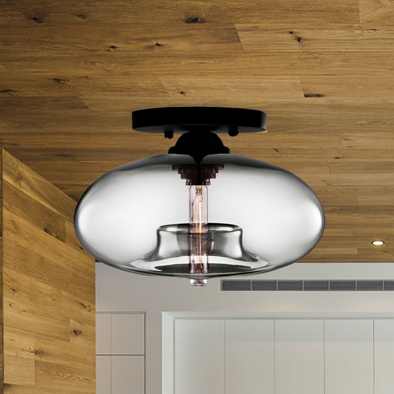 Arisha Globe Ceiling Light - Gray