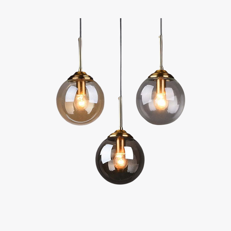 Valentina Minimalist LED Pendant Light Glass