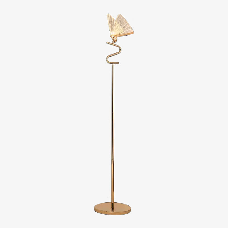 Kady Gold Butterfly Floor Table Lamp