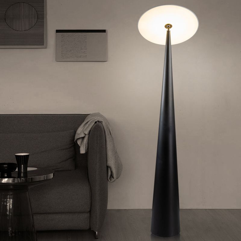 Salgado Black Saucer Floor Lamp
