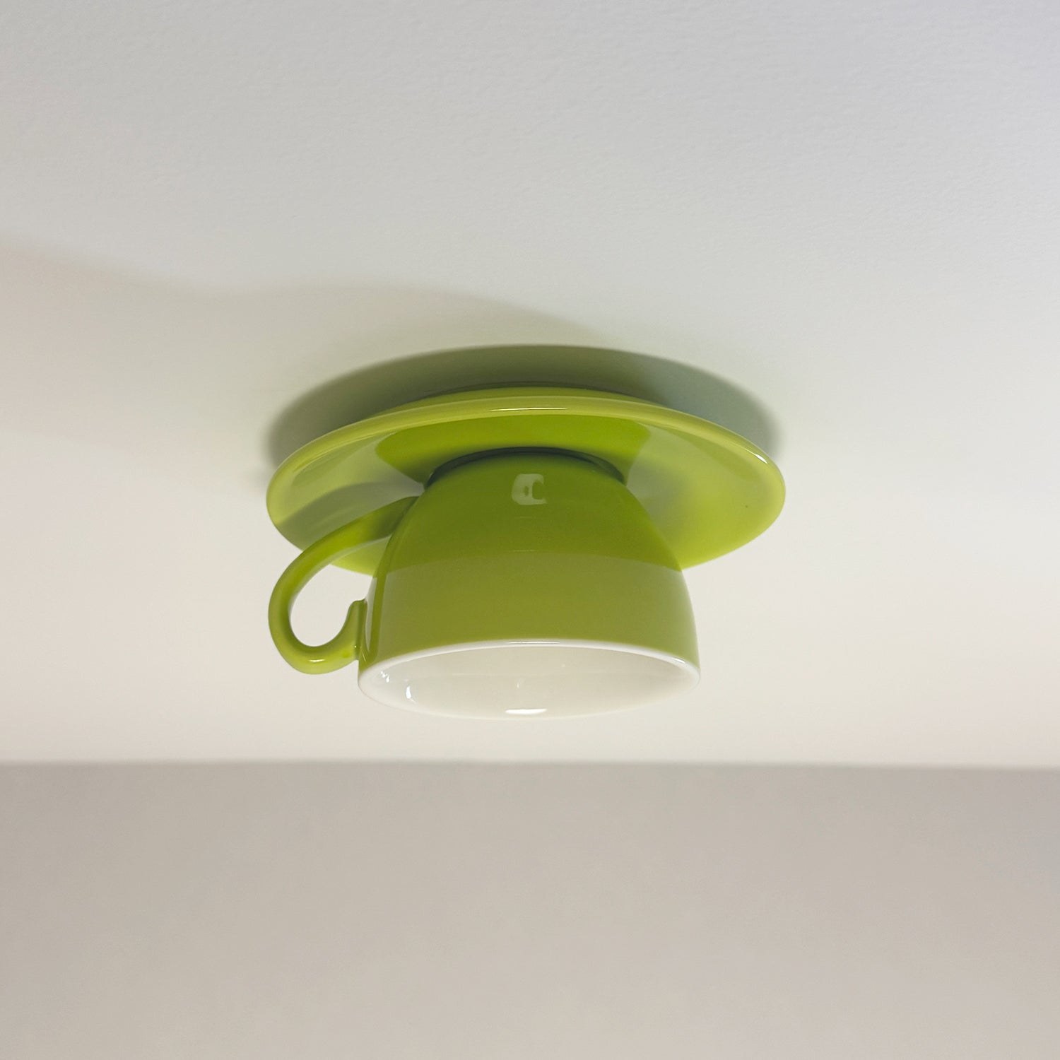 Valentina Coffee Cups Ceramic Ceiling Light - Light Green