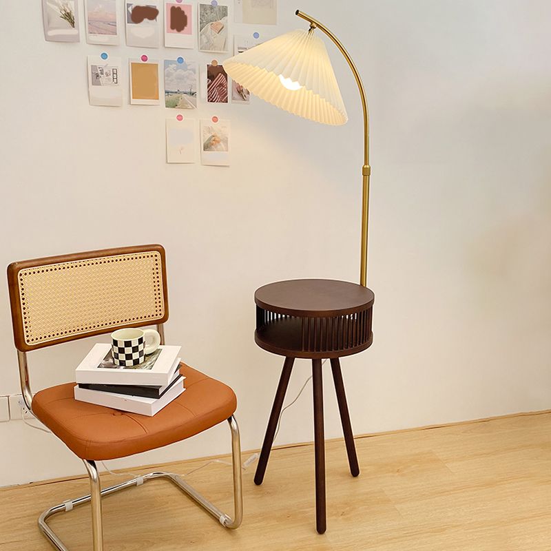 Ozawa floor lamp walnut finish