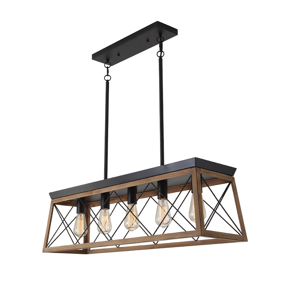 5-Light Kitchen Island Chandelier | 2 Colours