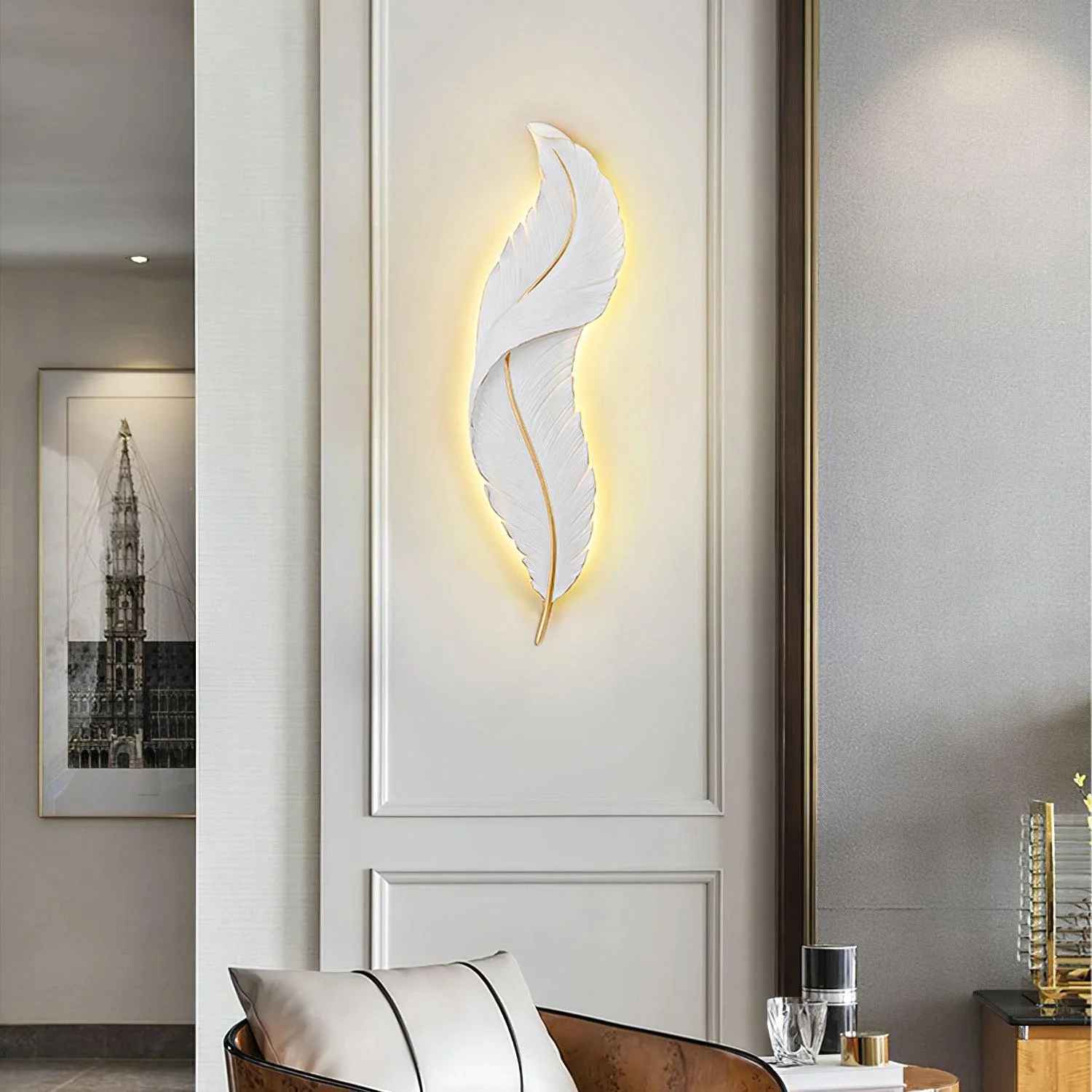 Ozawa Natural LED Resin Wall Lamp Dining Room Bedroom