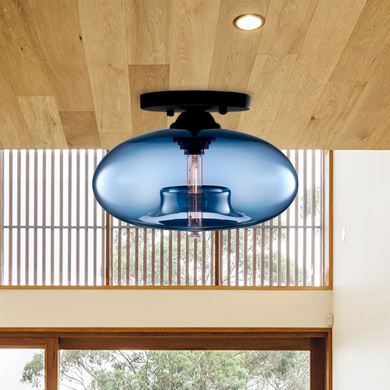 Arisha Globe Ceiling Light - Blue